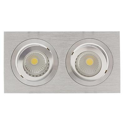 Eurolux - CNC Tilt Rectangular Downlight 175mm Alum.
