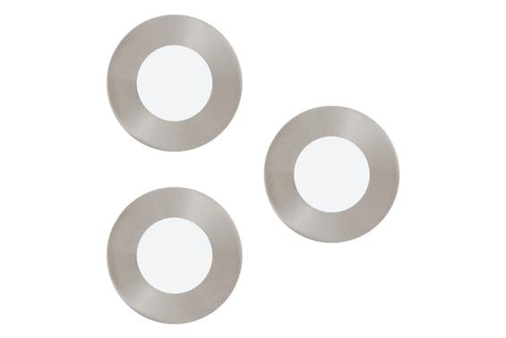 Eurolux - Fueva-C LED Downlight 3LT Set Round 85mm Satin Chrome