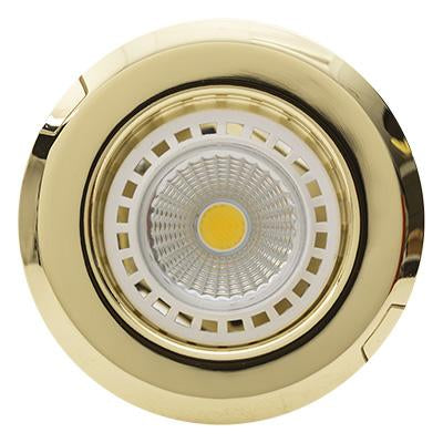 Eurolux - Straight Downlight 85mm Polished Brass