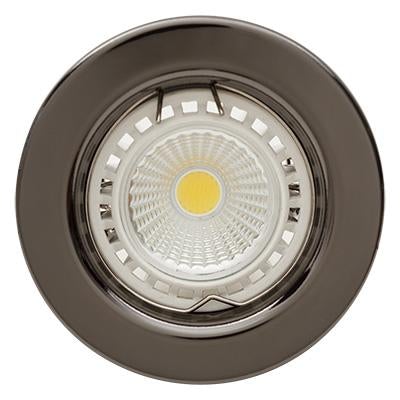 Eurolux - Straight Round Downlight 80mm Gun Metal