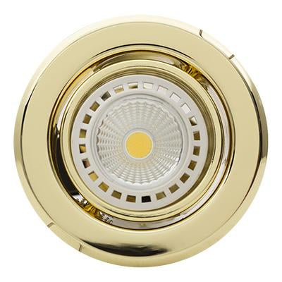 Eurolux - Tilt Downlight 94mm Polished Brass