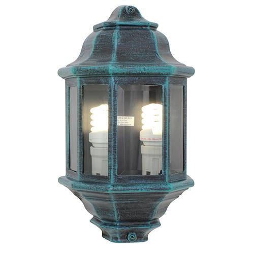 Eurolux - Lantern 5 Panel Half Wall Verde Green 2xE27