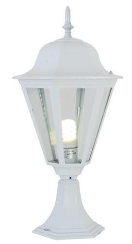 Eurolux - Lantern 6 Panel Pedestal White