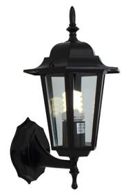 Eurolux - Lantern 6 Panel Up/Facing Black