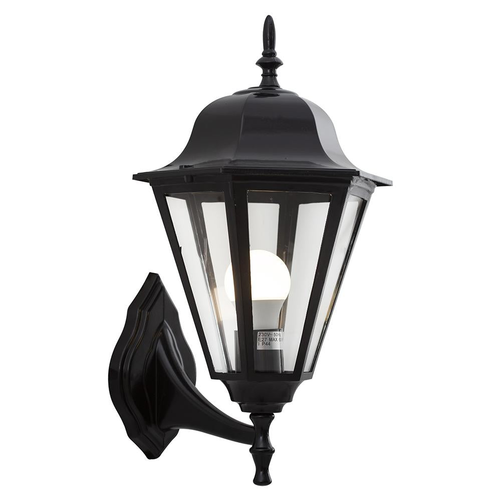 Eurolux - Lantern 6 Panel Up/Facing Black