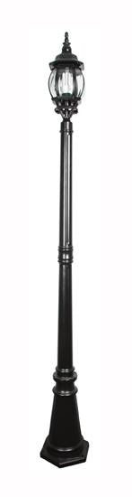 Eurolux - Lantern 8 Panel 1LT Pole Black
