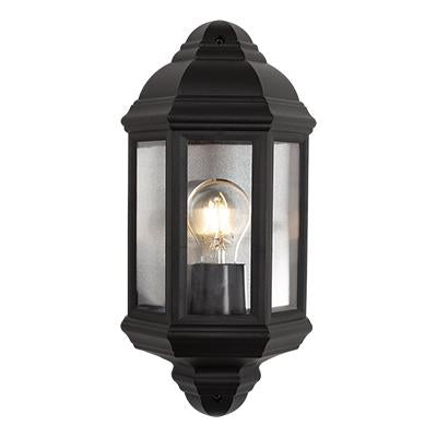 Eurolux - Plastic Lantern 3 Panel Half Wall Black