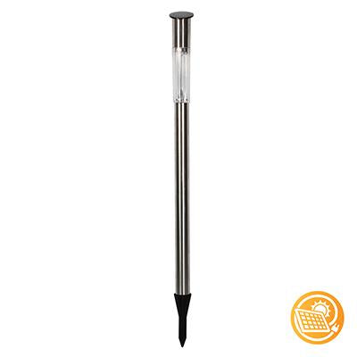 Eurolux - Solar Garden Tall Post Spike 50mm Satin Chrome