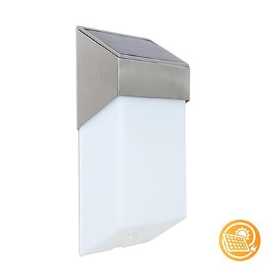 Eurolux - Sostel Solar Wall Light 120mm Stainless Steel