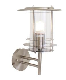 Eurolux - Stainless Steel Wall Light Up/Facing Satin Chrome