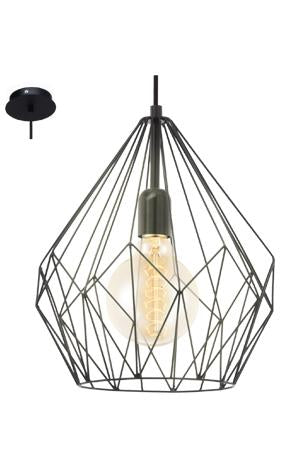 Eurolux - Carlton Pendant 300mm Black