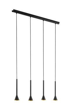 Eurolux - Cortaderas 4LT Pendant 975mm Black and Gold