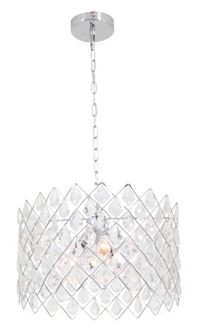 Eurolux - Crystal Round Pendant 400mm Chrome