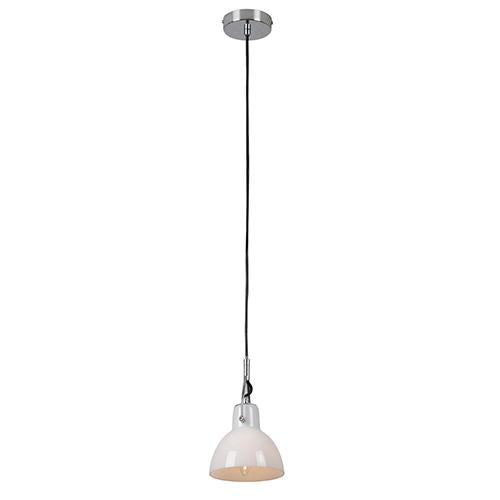 Eurolux - Siena Pendant Chrome with Opal Glass