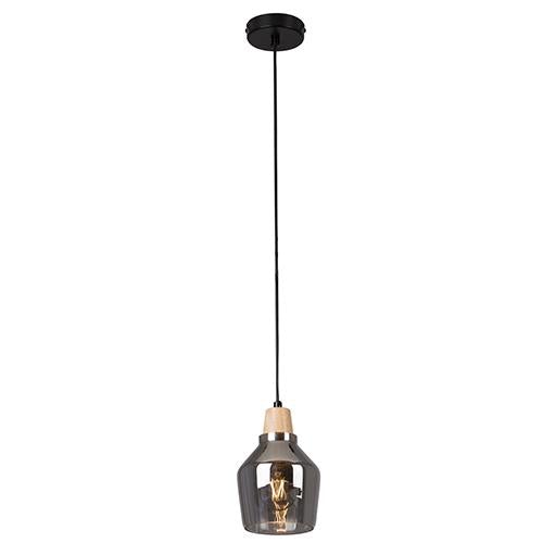 Eurolux - Tallinn Pendant 130mm Smokey Glass