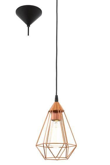 Eurolux - Tarbes Pendant 175mm Copper