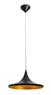 Eurolux - Vortex Pendant 380mm Black and Gold