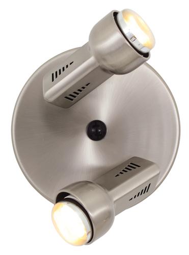 Eurolux - Delta 2LT Spot Light 195mm Satin Chrome