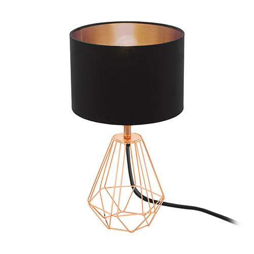 Eurolux - Carlton2 Table Lamp165mm Black/Copper