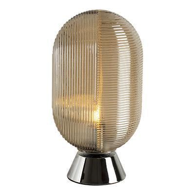 Eurolux - Glass Table Lamp 225mm Cognac