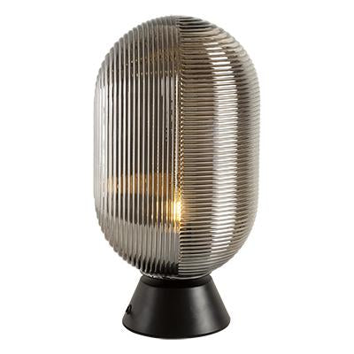 Eurolux - Glass Table Lamp 225mm Smokey Grey