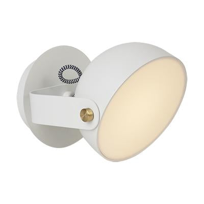 Eurolux - Pickman Round Wall Light White
