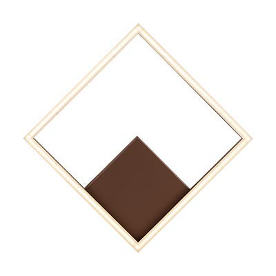 Eurolux - Square LED Wall Light White/Coffee