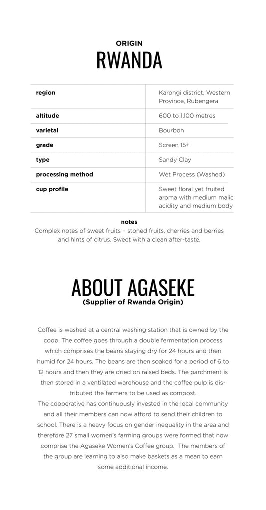Coffee - Rwanda by Fleet Coffee Company