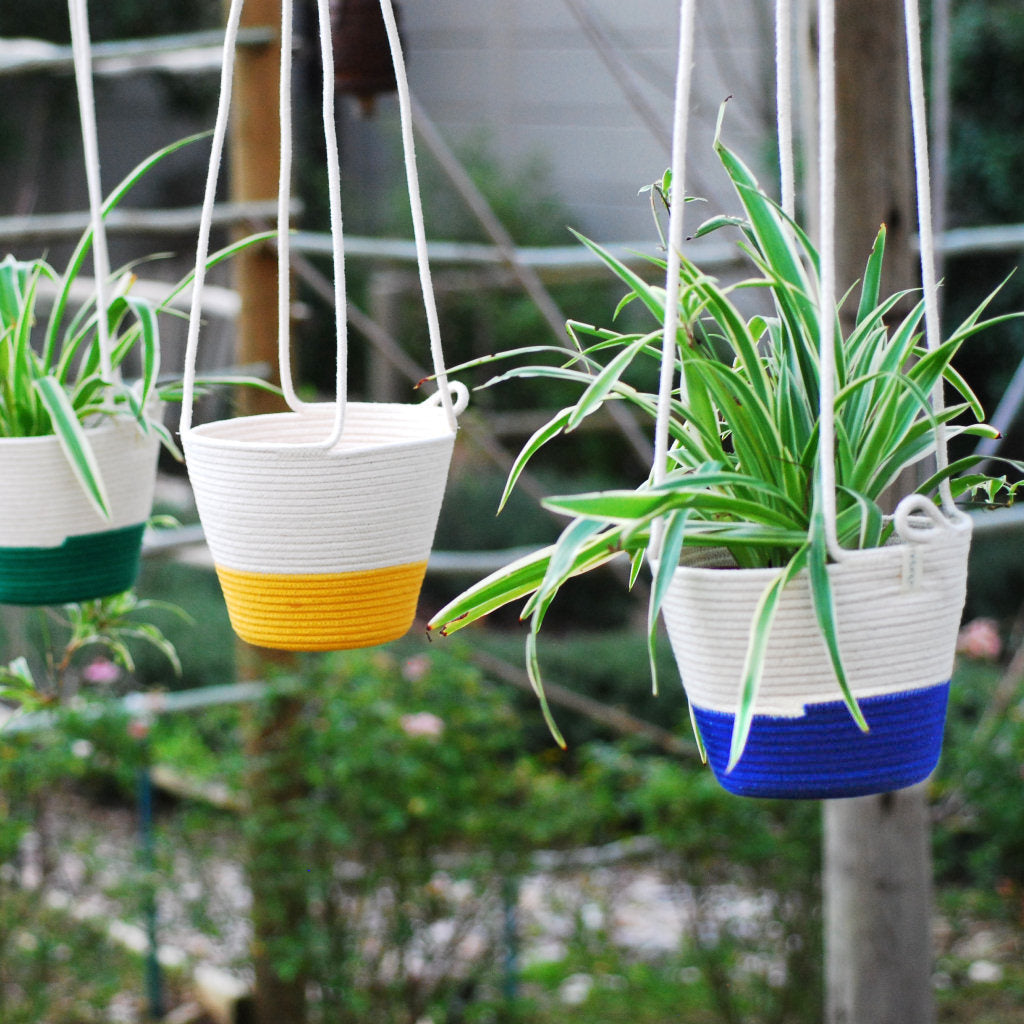 Hanging Planter - Green Block