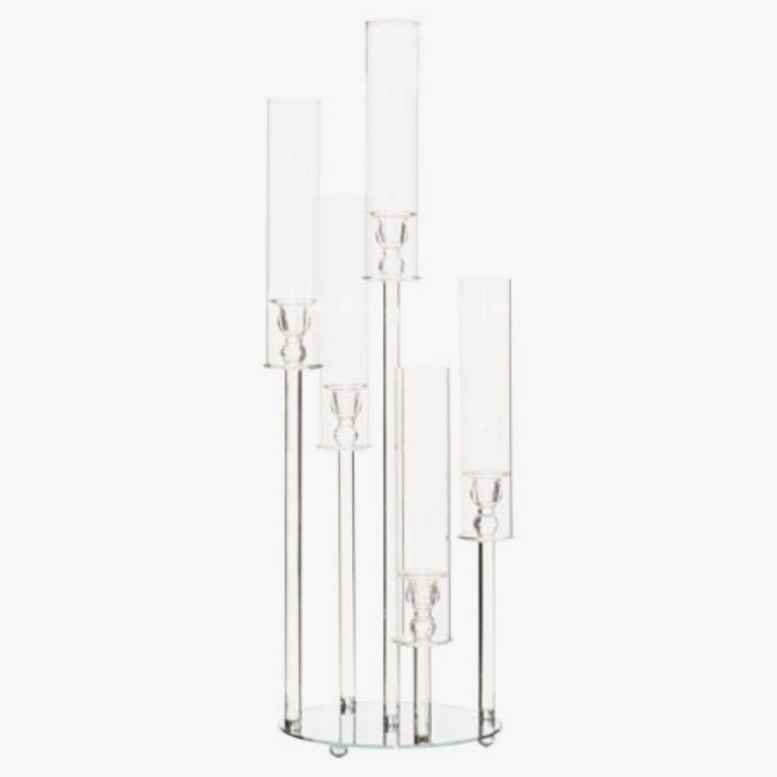 Tager Crystal 5 Arm Candelabra