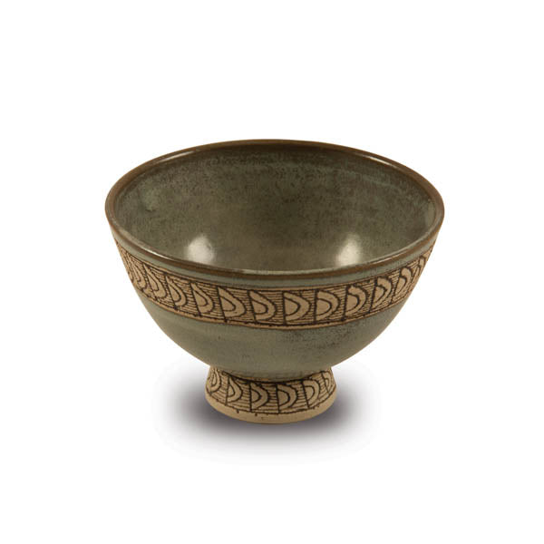 Intricate African Pottery Olive or Snack Bowl