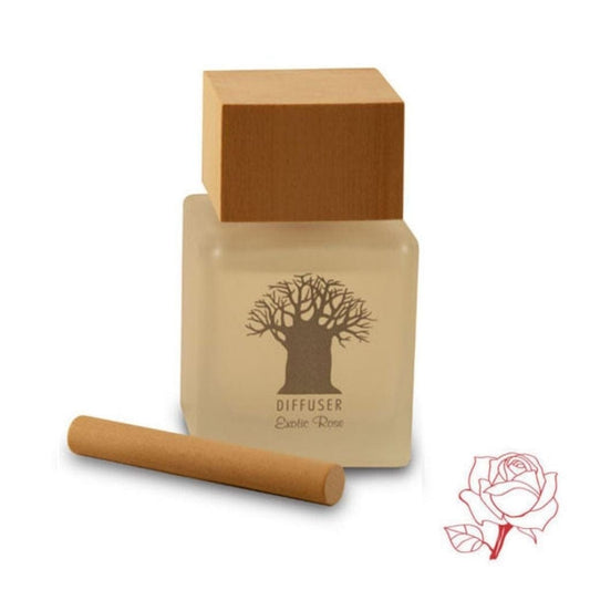 Wooden Top Diffuser Exotic Rose – 160ml - Mockana