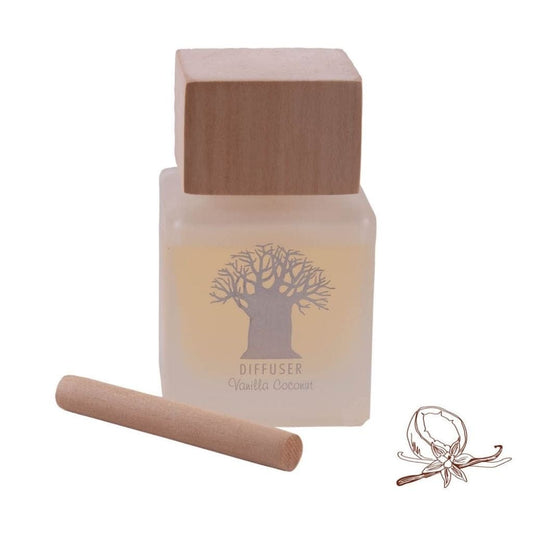Wooden Top Diffuser Vanilla Coconut – 160ml - Mockana