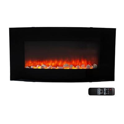 Radiant - Fireplace Decorative Curved Indoor with Pebbles 1800w - RHE7