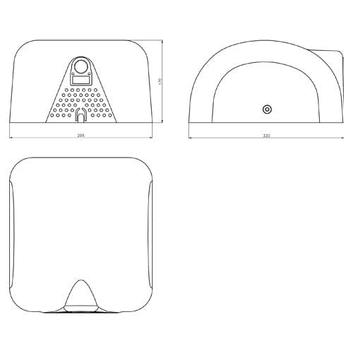 Radiant - Hand Dryer Matt Motor Power 800-950w - RHD2
