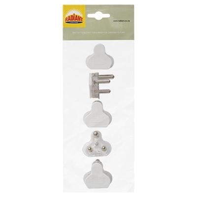 Radiant - Plug Top 16Amp 3 Pin (5 x Prepack) - RE330W