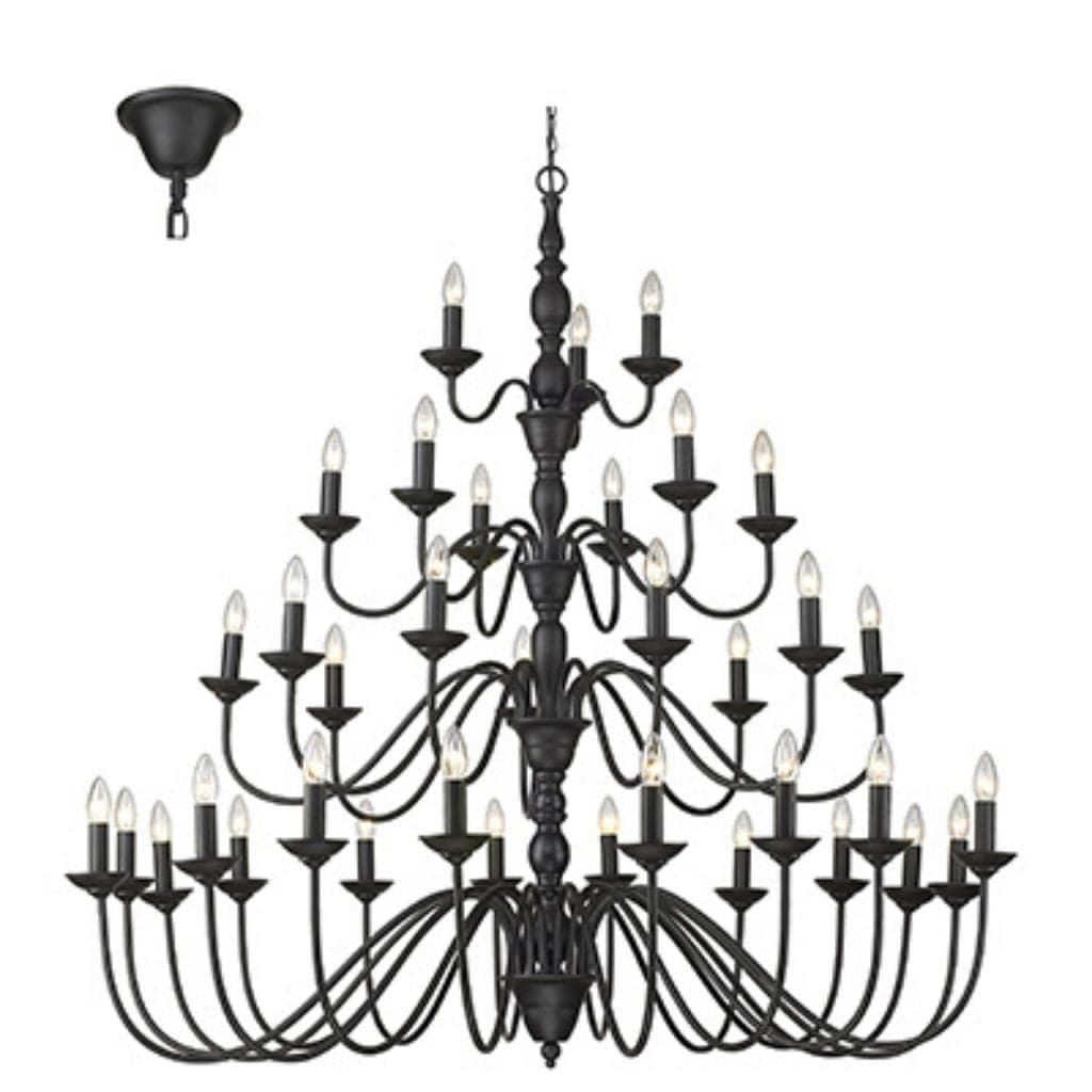 Radiant - 36LT Chandelier Black - RCH121