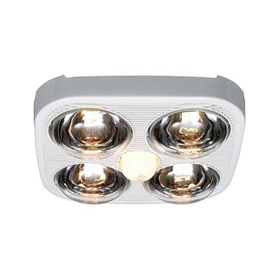 Radiant - 5LT Ceiling Light Heater and Extractor 345mm White - RC166