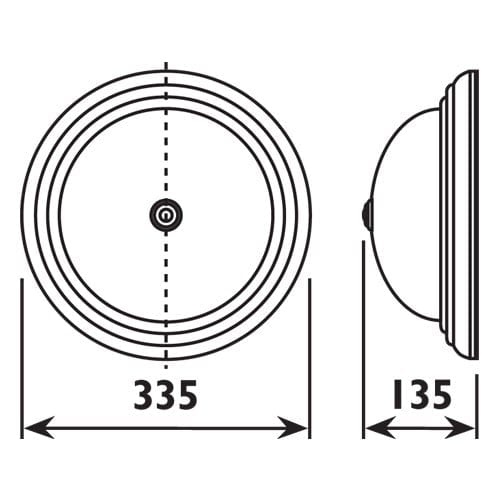 Radiant - Tex Ceiling Light 340mm Satin Silver - RC102