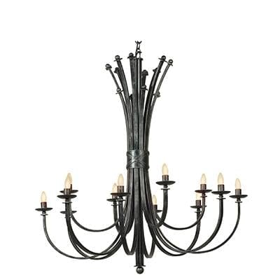 Radiant - Bali 12LT Chandelier Antique Bronze 12xE14 - RCH63