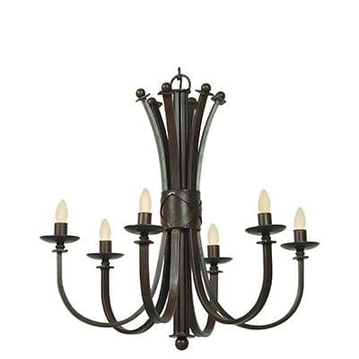 Radiant - Bali 6LT Chandelier 800mm Antique Bronze - RCH61