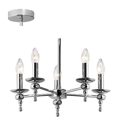 Radiant - Supreme 5LT Chandelier 410mm Chrome - RCH31