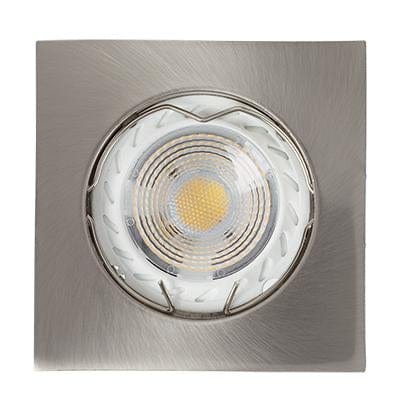 Radiant - Downlight Square Die Cast 50w Satin Chrome C/O 63mm 12v - RD215SC