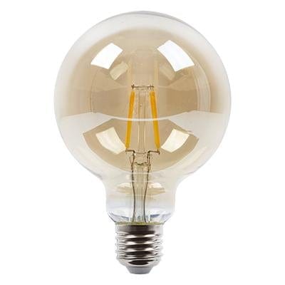 Eurolux Maxi Globe G95 Filament Amber 4w LED E27 2700K 105lm