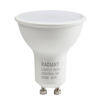 Radiant - GU10 LED 5w 4000K Non Dimmable - RLL299