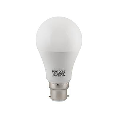 Radiant - Lamp A60 Frosted B22 LED 7w 3000K - RLL030