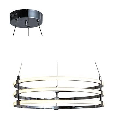 Radiant - 3 Circle Pendant Chrome LED 3x28w - RP218