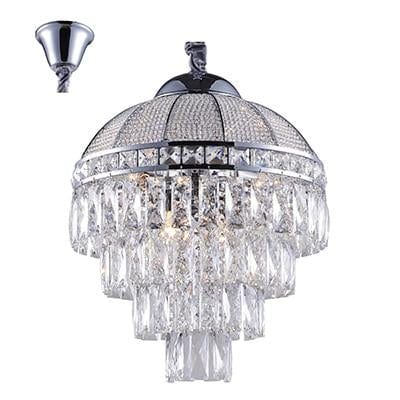 Radiant - Crystal 4LT Pendant Chrome - RP158