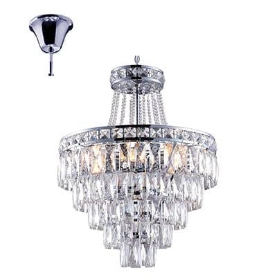 Radiant - Crystal 6LT Pendant Chrome - RP159