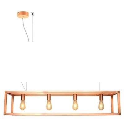 Radiant - Pendant 4LT Steel Copper - RP87